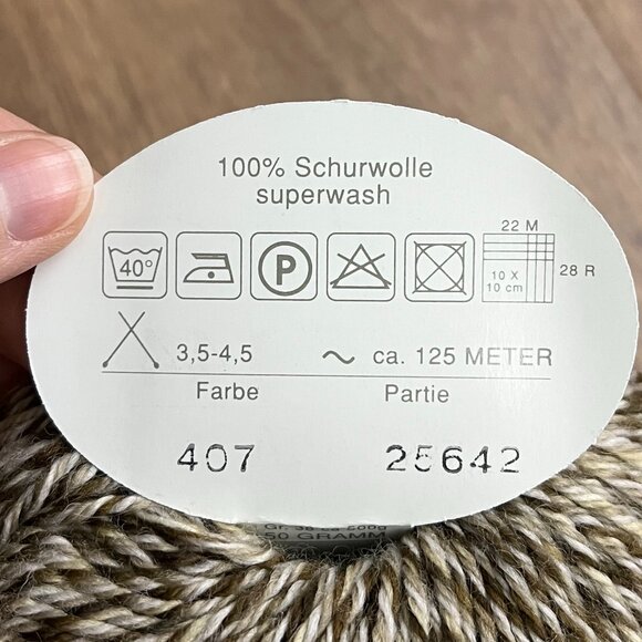 Linie 144 Gala 100% Wool Yarn Bundle Brown Tweed (2) - Picture 4 of 9